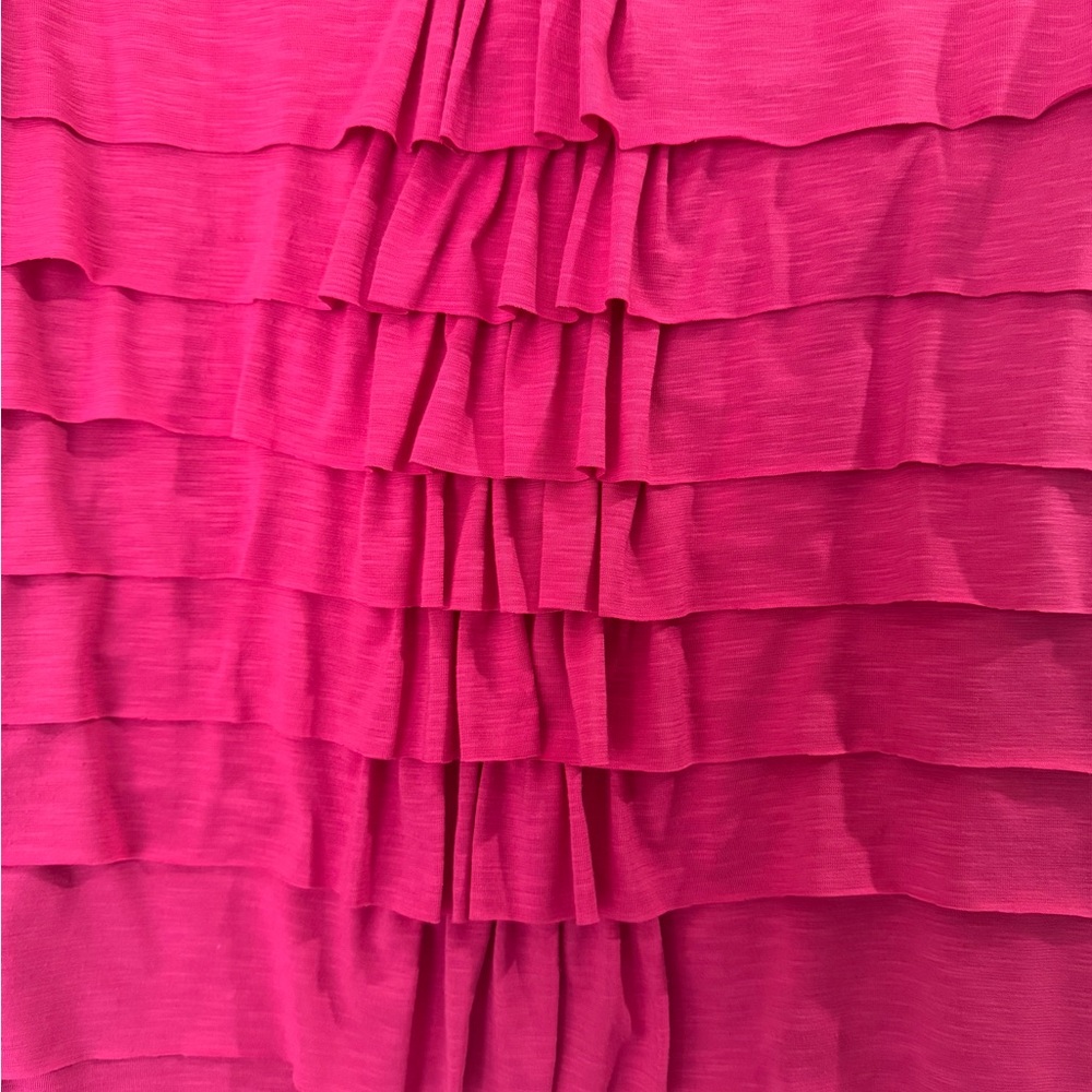 Rafaella Pink π Sleeveless Ruffle Blouse L - Picture 2 of 4